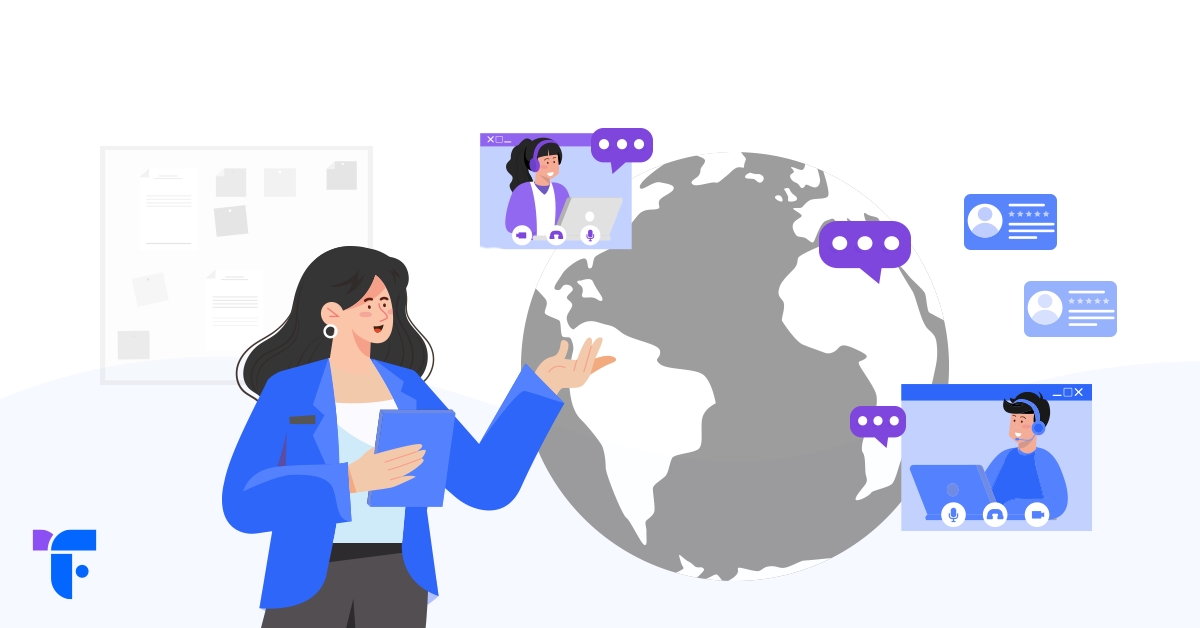 Blog banner on four steps to successfully work with an offshore sales support team.