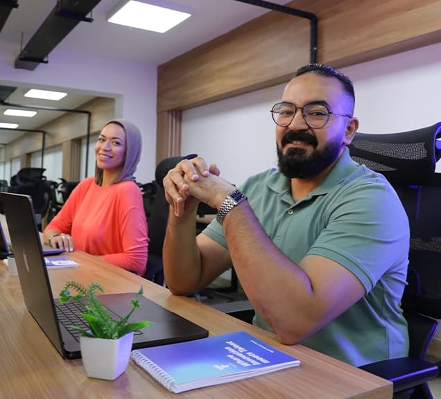 why FlairsTech two engineers sitting