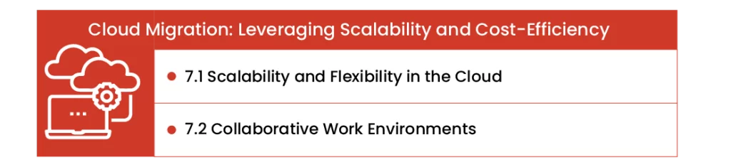 Cloud migration leveraging scalability and cost efficiency